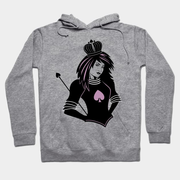 Queen of Spades Hoodie by SWON Design